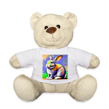 rabbit - Teddy Bear - white - Front