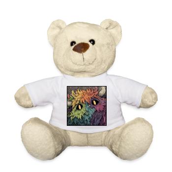 Regenbogenmonster Farbenspiel - Teddy - Weiß - Vorne