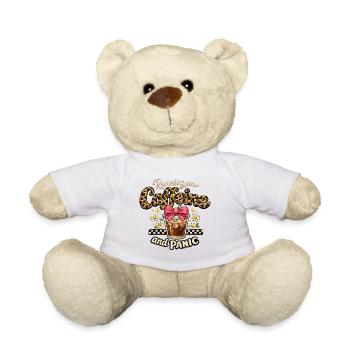 Kaffee Panik Leoparden-Look - Teddy - Weiß - Vorne