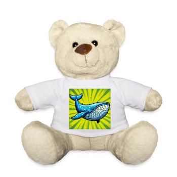 whale - Teddy Bear - white - Front