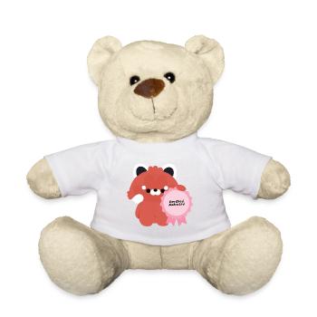 Certified Awkward Red Panda - Teddy Bear - white - Front