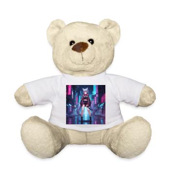 Neonkatzenläuferin in Cyberstadt - Teddy - Weiß - Vorne