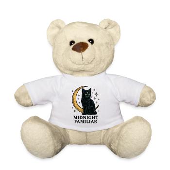 Moonlit Night: Midnight Familiar Cat - Teddy Bear - white - Front