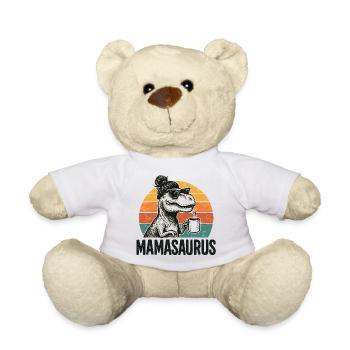 Mamasaurus Mama Mutter Geschenkidee Humor Lustig - Teddy - Weiß - Vorne