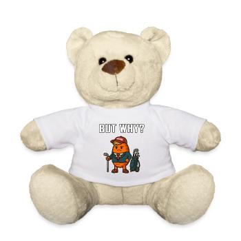 Mais pourquoi la mascotte du golf - Nounours - blanc - Devant