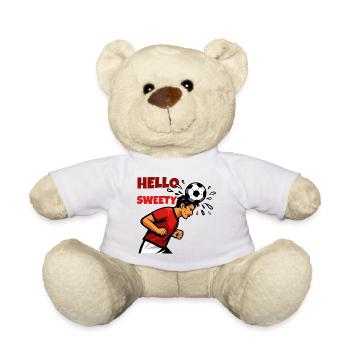 Header Soccer Hero in Game - Teddy Bear - white - Front
