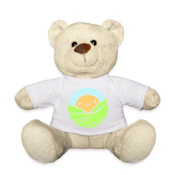 Be Kind It's Free Freundlichkeit Statement Spruch - Teddy - Weiß - Vorne