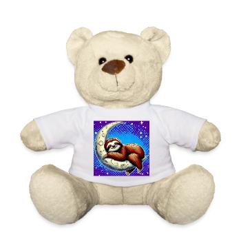 La paresse dort sur la Lune - Nounours - blanc - Devant