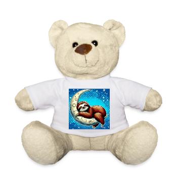 La paresse dort sur la Lune - Nounours - blanc - Devant