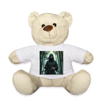 Ninja in the bamboo forest - Teddy Bear - white - Front