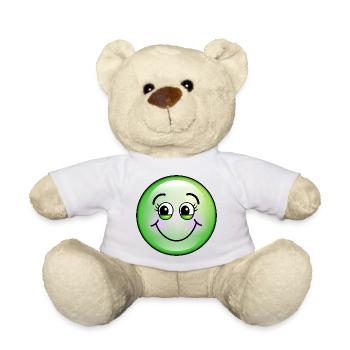 Niedliche grüne Blase - Teddy - Weiß - Vorne