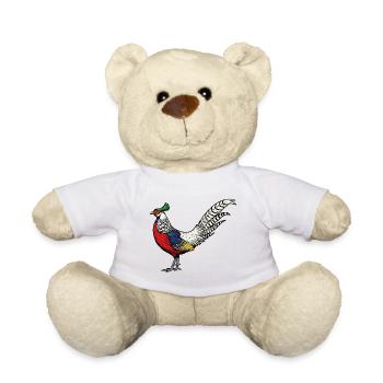 Faisan de Lady Amherst Nature Sauvage Collection - Nounours - blanc - Devant