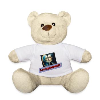 Liebe dich selbst Spiegelporträt - Teddy - Weiß - Vorne