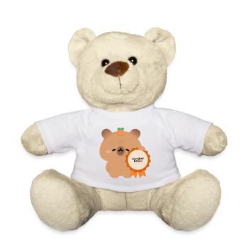 Zertifizierte Delulu Capybara - Teddy - Weiß - Vorne