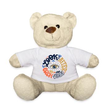  Augenmotiv - Teddy - Weiß - Vorne