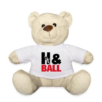 H&Ball par handballtrainer.de - Nounours - blanc - Devant