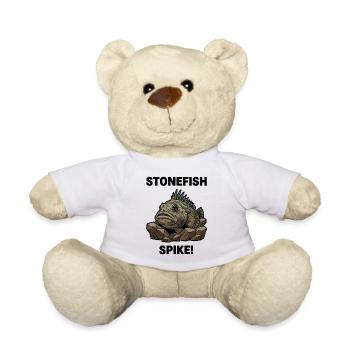 Poisson Pierre Danger Spike Stonefish Noir - Nounours - blanc - Devant