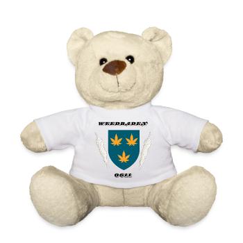 Weedbaden 0611 – Wiesbaden Cannabis Wappen Design - Nounours - blanc - Devant