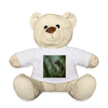 Clouded leopards in the rainforest Noble wildcats - Teddy Bear - white - Front