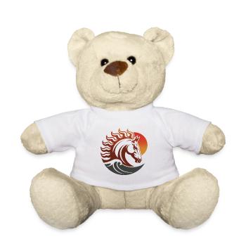 Zodiaque du Cheval de Feu Japonais - Nounours - blanc - Devant