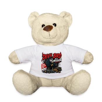 Devil Bird Carp Fishing Boilie Thief Design - Teddy Bear - white - Front