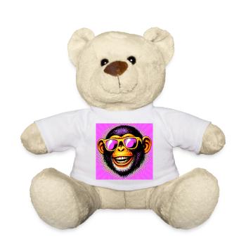 Singe chimpanzé - Nounours - blanc - Devant