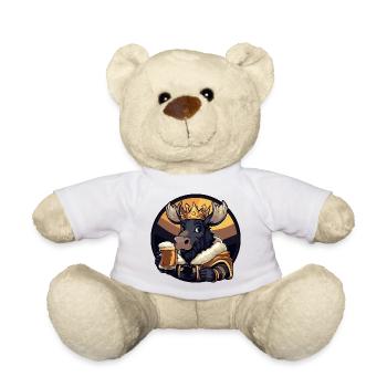 Moose Beer Funny - Teddy Bear - white - Front