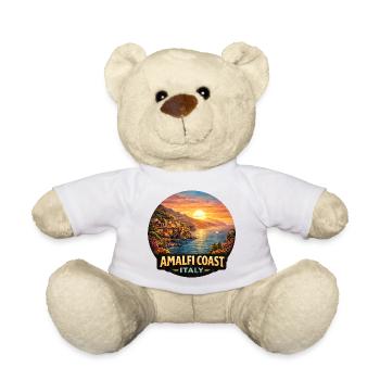 Amalfi Coast Italy Sunset Holiday - Teddy Bear - white - Front