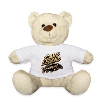 Carp Legend Fishing Angler Design - Teddy Bear - white - Front