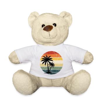 Tropical Beach Vacation - Teddy Bear - white - Front