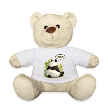 Panda "Lass mich in Ruhe" verrückte Freundin Stimmungs-Tee - Teddy - Weiß - Vorne