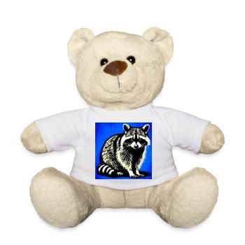 Raton laveur - Nounours - blanc - Devant