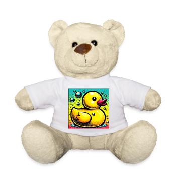Ente Ente Ente Ente Ente - Teddy - Weiß - Vorne