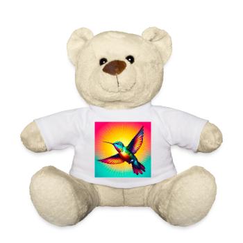 hummingbird - Teddy Bear - white - Front
