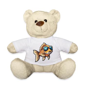 Vacances de bandes dessinées Poisson Rouge - Nounours - blanc - Devant