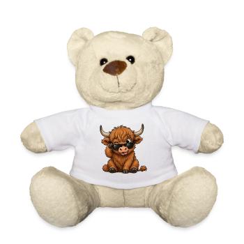Kuh mit Sonnenbrille - Teddy - Weiß - Vorne