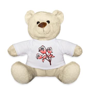 Roses - Nounours - blanc - Devant