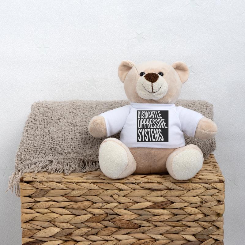 Dismantle Oppressive Systems Activism Statement Teddy Bear