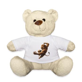 Lion in the Leap - Teddy Bear - white - Front