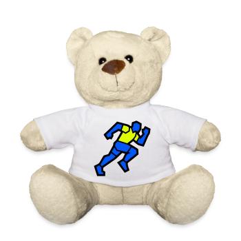 Schneller Polygon Läufer Marathon Team - Teddy - Weiß - Vorne