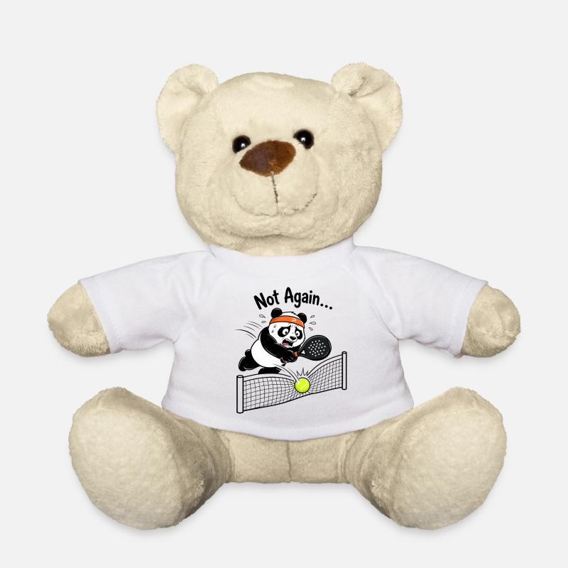 Panda Tennis – Not Again - Teddy - Weiß