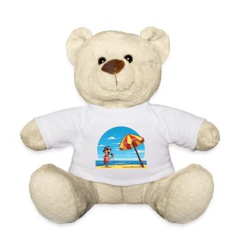 Strandgesang unter Sonnenschirm - Teddy - Weiß - Vorne