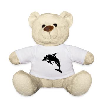 Dolphin - Teddy Bear - white - Front