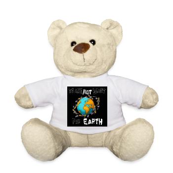 Not meant for Earth - Teddy Bear - white - Front