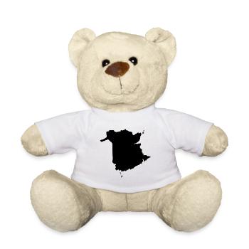 Karte von New Brunswick - Teddy - Weiß - Vorne