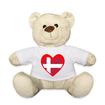 Danmark Hjerte – Kærlighed til Danmark - Nounours - blanc - Devant