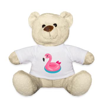 Flamingo-Schwimmschwimmer - Teddy - Weiß - Vorne