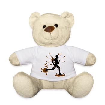 Mud Run Man – Défi Modder Runner - Nounours - blanc - Devant