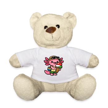 Sonnige Eis-Kreatur mit Hut - Teddy - Weiß - Vorne