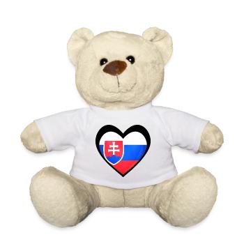 Čierne Srdce Slovensko - Nounours - blanc - Devant